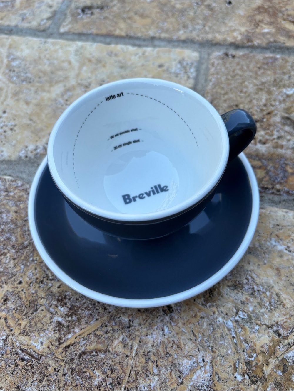 Breville espresso latte mug and saucer